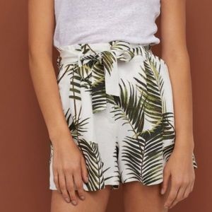 H&M Tropical High-Rise Shorts